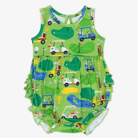 Little Sleepies Fairway Fun Bubble Romper, Size 6-12 months - Picture 1 of 7